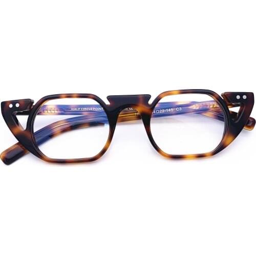 Belight Optiacl Acetate Irregular Shape Glasses Frame Men Women Prescription Eyeglasses Retro Optical Frame Eyewear HP223