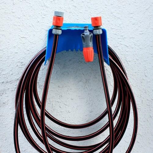 Garden Hose Hanger Holder Wall-Mounted Water Pipe Storage Rack Yard Organizer