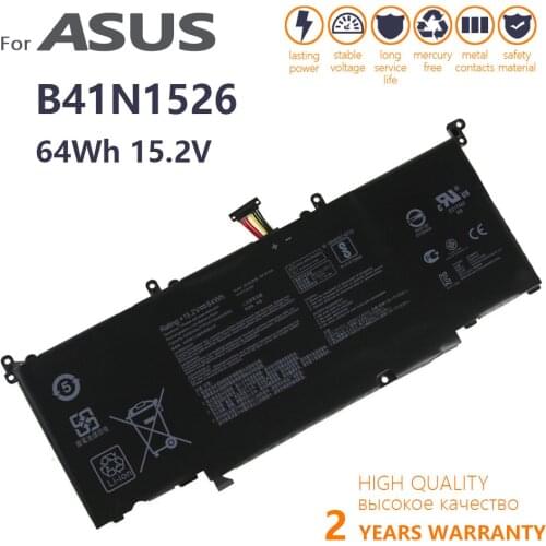 Genuine B41N1526 Laptop Battery For Asus ROG Strix GL502 GL502VM S5VS FX502VM GL502VT S5VM S5 S5VT6700 15.2v 64wh