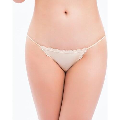 New Underwear Womens Middle Waist Traceless Ice Silk Breathable Sexy Cotton Nylon Lace Girl’s Panties Ladies Bikini Lingerie