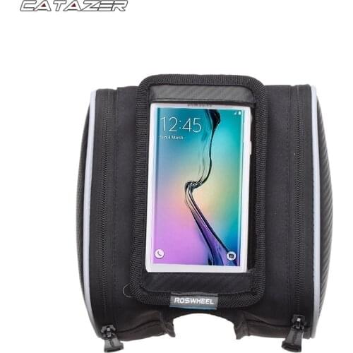 Bicycle Bag Front Beam Package on The Tube Package Mountain Bike Bag Saddle Bag Riding Equipment Accessories Mobile Phone Bag