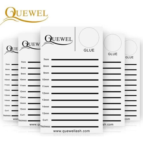 Quewel Acrylic Eyelashes Pad 5 Pieces Individual Eyelash Extension Pallet False Volume Lash Holder Traning Beauty Makeup Tool