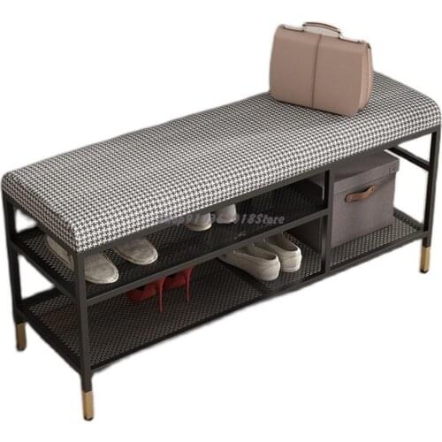 Qianniaoge Shoes Stool Household Light Luxury Door Shoes Stool Bench Bench Nordic Sitting Shoe Cabinet Sofa Cabinet