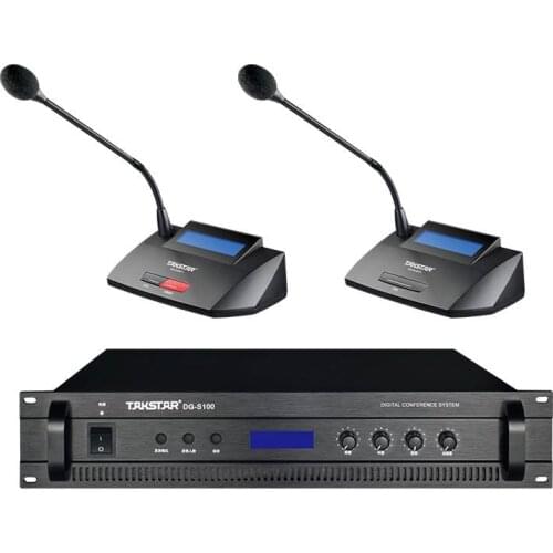Takstar DG-S100 conference system features 8 core cable for connection plug and play multiple functions use for large conference
