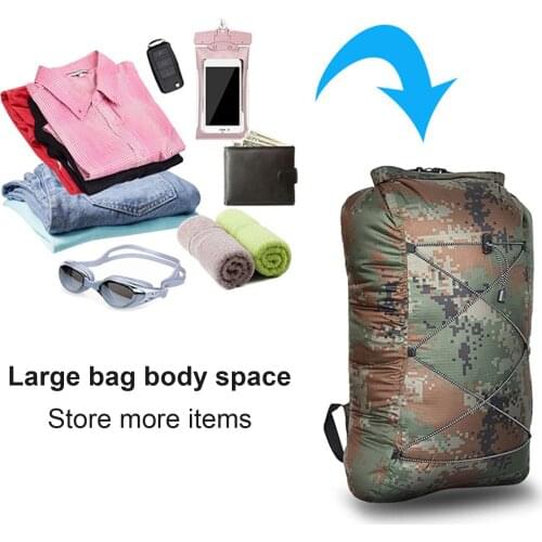 Waterproof Compression Bag Foldable Nylon Lightweight Backpack Storage Package Camping Travel Drift Hiking