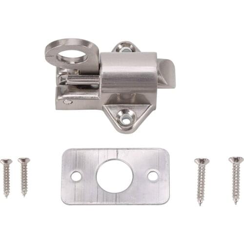 High Quality Zinc Alloy Window Gate Safety Pull Ring Spring Bounce Door Bolts Aluminum Latch Lock Suitable For Window Doorgate