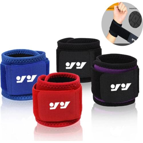 1PC Adjustable Soft Wristbands Wrist Support Bracers For Gym Sport Basketball Carpal Protector Breathable Wrap Band Strap Safety