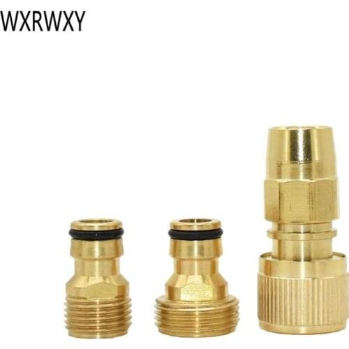 3/8" water gun connector Brass Telescopic Car wash hose quick connector Hose drip irrigation tap fittings 1pcs
