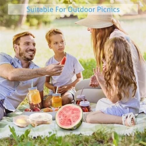 6/12PCS Fresh keeping set Reusable Silicone Stretch Lids Universal Silicone Food Wrap Bowl Pot Lid Silicone Cover Pan Cooking 5z