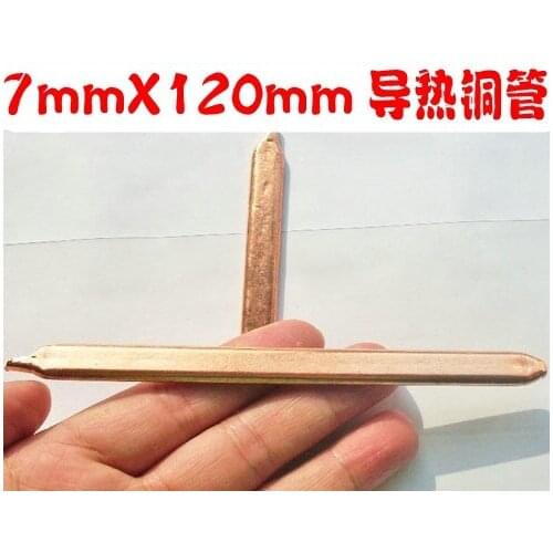 Free ship 50pcs/lot 12 cm DIY brass copper tube,laptop computer radiator pipe brass Thermal conductivity pure copper tube