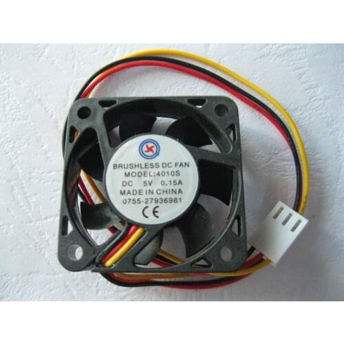 2 Pcs Brushless DC Cooling Fan 7 Blade 4010S 5V 40x40x10mm 3wires