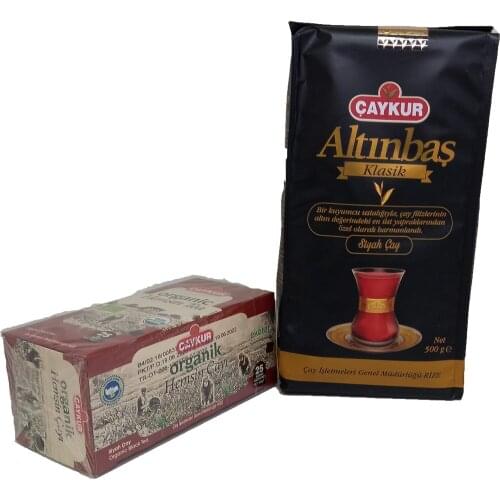PERFECT WITH GREAT TASTE Çaykur Altınbaş Bulk Tea 500 gr + Organic Hemşin Black Tea Strained Bag 50 gr FREE SHİPPİNG