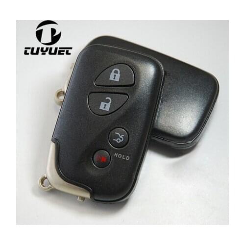 4 Buttons Smart Remote Key Shell Fob Case For Lexus GS430 ES350 GS350 LX570 IS350 RX350 IS250 + Emergency key Blade