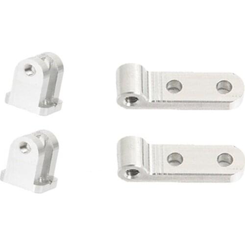 For WPL D12 RC Car Upgrades Parts Metal Front & Rear Shock Absorber Damper Mount Fixed Seat Modification Accessories