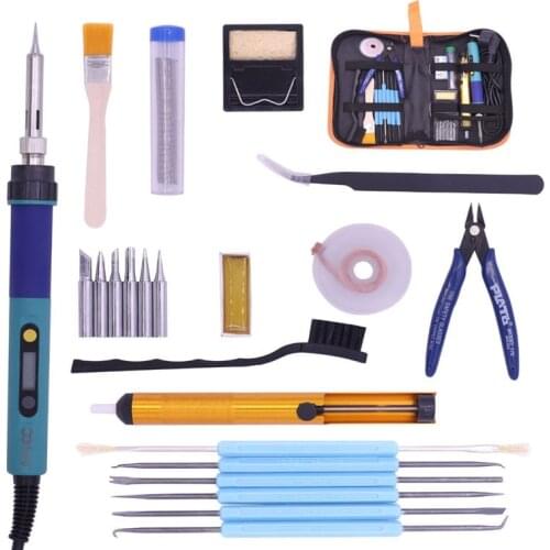 EU Plug CXG 936d led temperature Adjustable electric soldering iron 220V 60W Internal heating Soldering Station