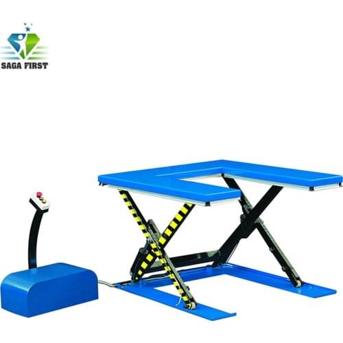 U type hydraulic scissor lift platform material handling lift tables