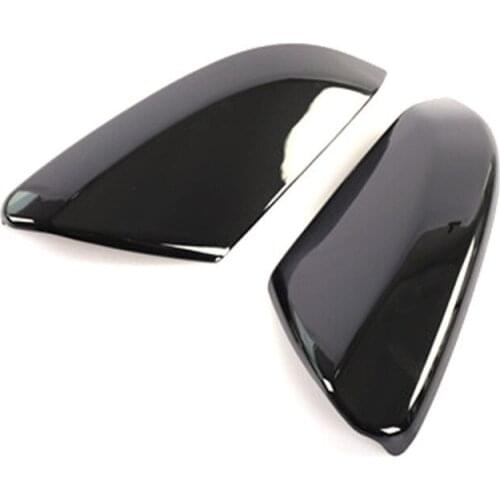 Rear View Mirror Cap Cover Suitable For Honda Civic 10th Gen 2016-2020 Replacement Side Door Wing Cover Rearview Caps Black ABS