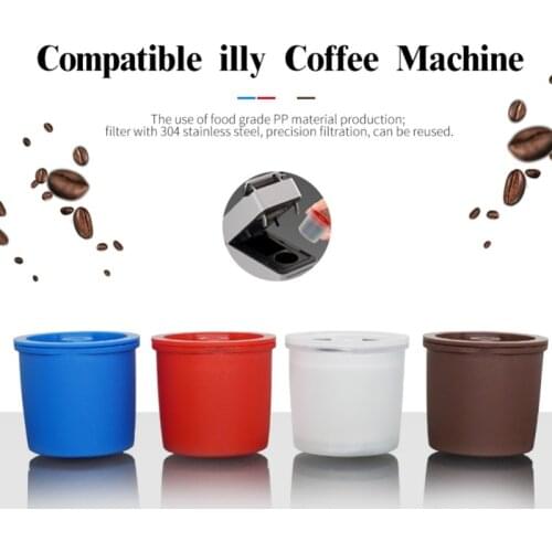 Reusable Coffee Filter Refillable Capsule Cup For Illy Coffeemaker Nespresso Coffee Capsule cafe