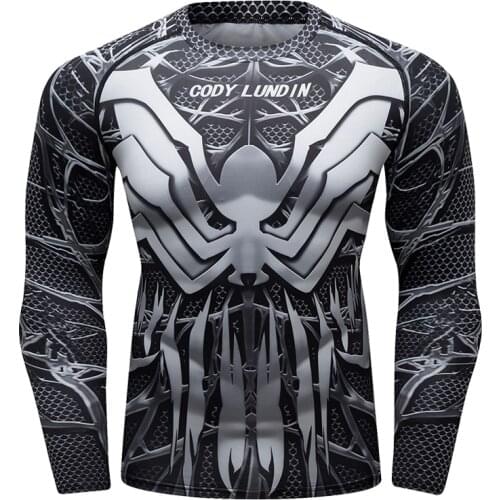 2021 Newest Mens Digital Sublimation Printed Tshirt MMA Tops Fitness Rash Guard