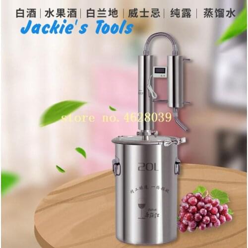 New 35L Wine Alcohol Ethanol Distiller Guzzle Moonshine Still Stainless Copper Home Brewing Kit