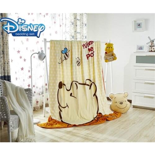 Winnie the Pooh printing blanket Famous Disney Cartoon Character beddings queen size 200*230cm sheets girl boy bedroon linens