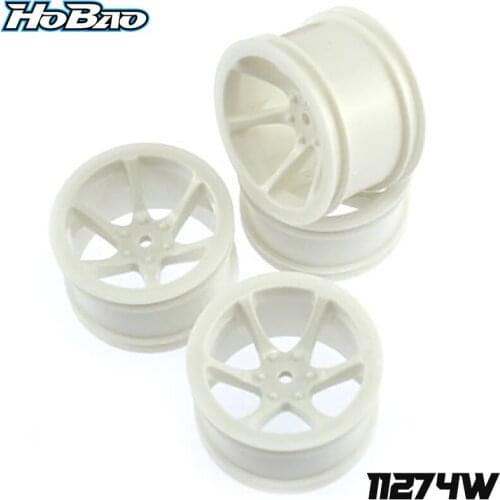 Original OFNA/HOBAO RACING 11274W 6-Spoke Wheel Set-Black For HYPER 1/12 MINI ST Tuggy