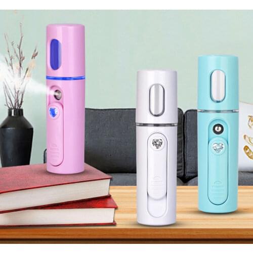 Portable Nano Spray Face Steaming Machine Rechargeable Ultrasonic Cold Spray Facial Moisturizing Beauty Tool Face Humidifier 42D