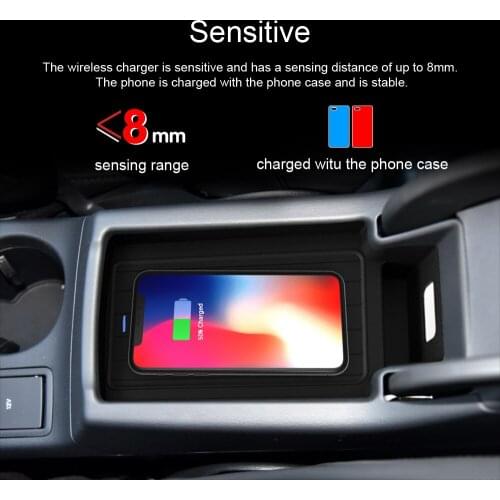 Qi Car Wireless Charger For iPhone Xs Max Xr X Samsung S10 S9 for Audi Q3 2016 20172018 Intelligent Infrared Fast Phone Holder