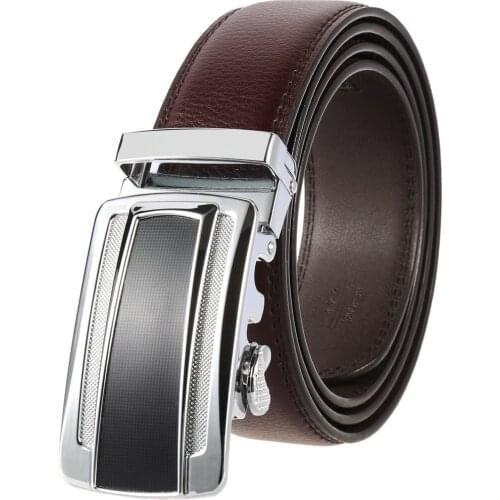 New Famous Brand Belt Men Top Quality Genuine Luxury Leather Belts,Strap Male Metal Automatic Buckle Designer Belt LY136-1311-1