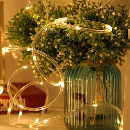 The Longest Waterproof Outdoor Home 50 LED Street Light Decoration Garlands Patio Lights for DIY Garden Roof Tree