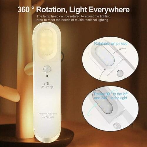 USB Rechargeable Motion Sensor LED Night Cabinet Closet Wardrobe Wall Light Lamp It is a great decoration for your patio, garden