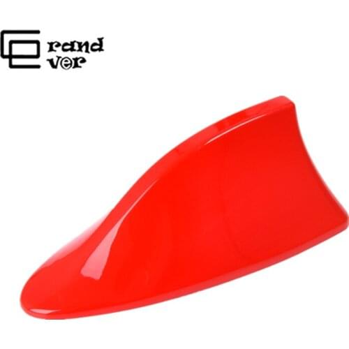 Universal Car Shark Fin Antenna Car Radio Aerials FM/AM Signal Protective Aerial Car Styling Car Roof Decoration Sticker Base