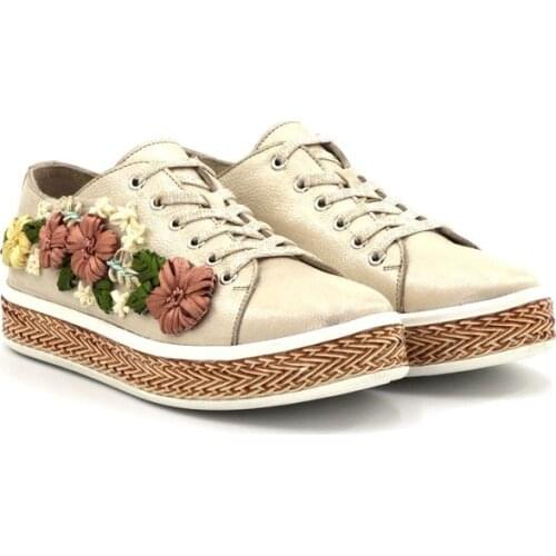 Womens Genuine Leather Sports Shoes & Sneaker-High Quality Made in Turkey