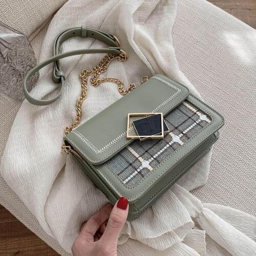 Messenger bag female 2021 new female ins fashion wild one-shoulder small square bag