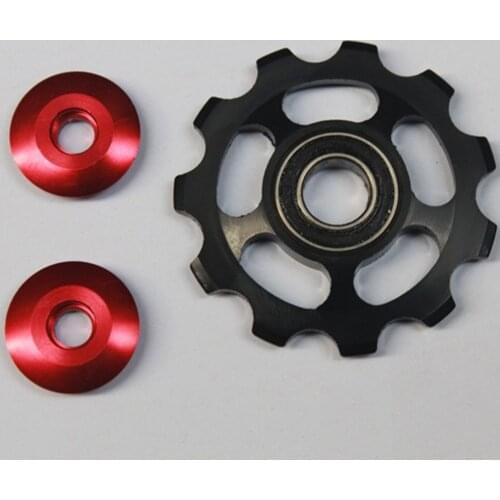 1 Set 11T Ultralight Aluminum Alloy Bicycle Derailleur Bike Bearing Wheel Rear Derailleur Pulleys Outdoor Bicycle Parts