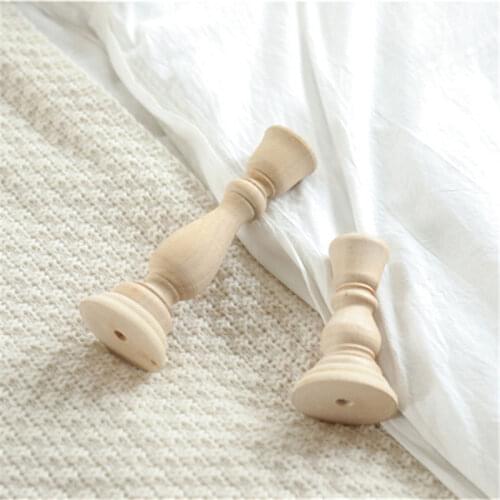 1pc Wooden Candle Holder For Wedding Decoration Vintage Retro Candlestick Holder Wedding Centerpieces For Tables