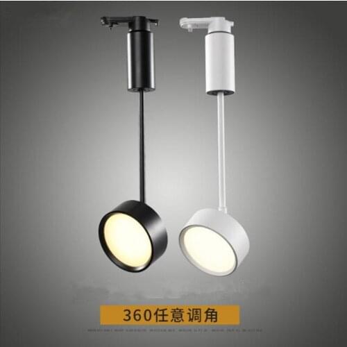 15W LED Track Light Lamp Aluminum Ceiling Rail Track Lighting Spot Lamps Rail Spotlights Kitchen Island Dining Room Shop Bar