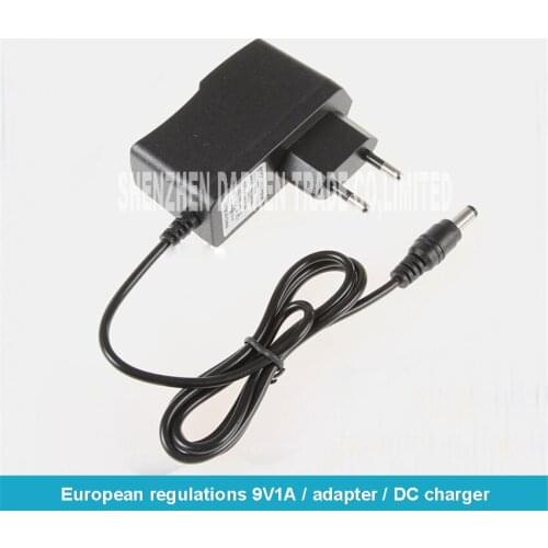 20pcs AC 100V-240V adattatore convertitore DC 9 V 1A Power Supply EU Plug DC 5.5mm x 2.1mm 1000mA