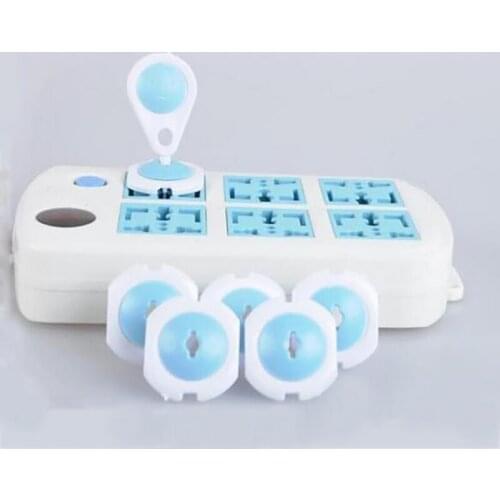 2sets/packs Child Electric Socket Outlet Plug Two Phase Russian EU European Euro Standard Safe Lock Cover for Baby Kids Safety
