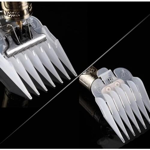 8Pcs Cutting Guide Limits Comb Barbershop Clipper TrimmerSoft Wear-resistant ABS Universal Hairdressing Tool for Home