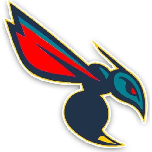 LLY-1189 Lovely Cartoon Hornets Colored Car Sticker PVC Fashion Motorcycle Auto Accessories Bumper Decoration Quality Decal