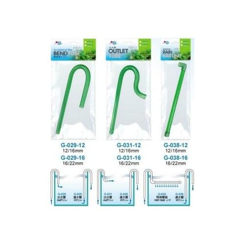 Aquarium Bend Inlet Outlet Tube Rainbar Unit for 12/16mm 16/22mm Hose Canister Filter Fish Tank Pipe