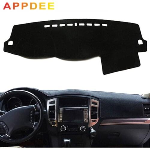 APPDEE Car Dashboard Cover Dash Mat Dash Board Pad Carpet Dashmat Anti-UV For Mitsubishi Pajero Montero 2007-2014 2015 2016 2017