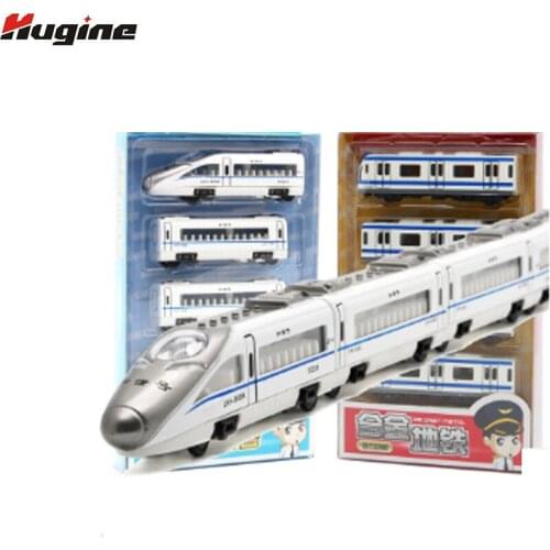 Childrens Alloy Toy Harmony Number Power Train Model Magnetic Connection Simulation Back Force Motor Model Children Hobby Toys