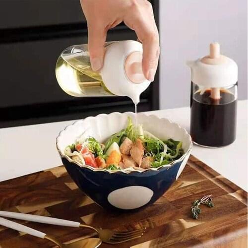 Olive Oil Dispenser Bottle with Silicone Oil Brush Wide Opening Oil Bottle 230Ml Oil Container for Cooking,Baking