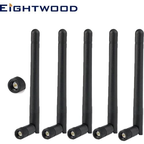 Eightwood 5PCS Omni GSM/GPRS/EDGE/CDMA Antenna Aerial SMA Male for D-Link AT&T Netgear Broadband Linksys Cisco Wireless Router