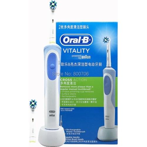 Oral B Electric Toothbrush Rechargeable Vitality Cross Action Deep Clean D12523