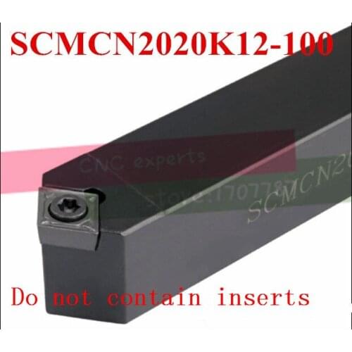 SCMCN2020K12-100 20*20*125MM Metal Lathe Cutting Tools Lathe Machine CNC Turning Tools External Turning Tool Holder S-Type SCMCN