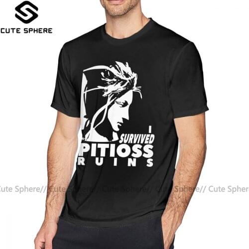 Noctis T Shirt I Survived Pitioss Ruins FFXV T-Shirt Basic Short-Sleeve Tee Shirt Awesome Male 100 Cotton Graphic Tshirt