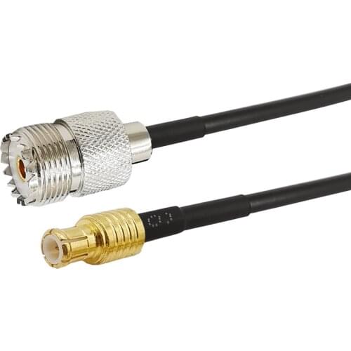 RG174 MCX Male Straight to UHF Female SO239 SO-239 Jack Coax RF Pigtail Cable UHF SO239 to MCX Male RG174 Cable